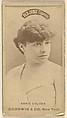 Annie Golden, from the Actors and Actresses series (N171) for Old Judge Cigarettes, Goodwin & Company, Albumen photograph