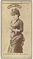 Clara Morris, from the Actors and Actresses series (N171) for Old Judge Cigarettes, Goodwin & Company, Albumen photograph