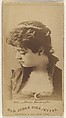 Marie Burroughs, from the Actors and Actresses series (N171) for Old Judge Cigarettes, Goodwin & Company, Albumen photograph