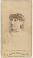 Annie Summerville, from the Actors and Actresses series (N171) for Old Judge Cigarettes, Goodwin & Company, Albumen photograph