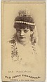 Jennie Prince, from the Actors and Actresses series (N171) for Old Judge Cigarettes, Goodwin & Company, Albumen photograph