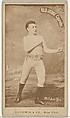 McAuliffe, from the Celebrities and Prizefighters series (N174) for Old Judge Cigarettes, Goodwin & Company, Albumen photograph