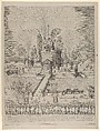 The firework display called 'Girandola' at the Castello Sant'Angelo in Rome, Giovanni Ambrogio Brambilla Italian, Etching and engraving