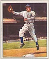 Ferris Fain, 1st Base, Philadelphia Athletics, from the Picture Card Collectors Series (R406-4) issued by Bowman Gum, Issued by Bowman Gum Company, Commercial color lithograph