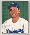 Ralph Branca, Pitcher, Brooklyn Dodgers, from the Picture Card Collectors Series (R406-4) issued by Bowman Gum, Issued by Bowman Gum Company, Commercial color lithograph
