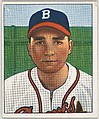 Johnny Antonelli, Pitcher, Boston Braves, from the Picture Card Collectors Series (R406-4) issued by Bowman Gum, Issued by Bowman Gum Company, Commercial color lithograph