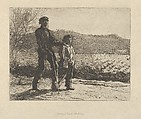 A Blind Man (The Wayfarers), Frederick Walker  British, Etching
