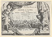 The Moray Minstrels (Invitation card of Arthur James Lewis), William Harcourt Hooper  British, Wood engraving on chine volant