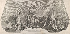 An allegorical composition with Charity and prisoners in chains, Jacques Blondeau Flemish, Engraving