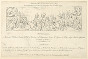 Key with List of Performers and Audience to: The Beggars Opera, William Hogarth  British, Etching and engraving
