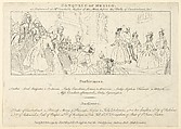Key with List of Performers to: The Indian Emperor, or, The Conquest of Mexico, Act 4, scene 4, William Hogarth  British, Etching and engraving