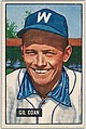 Gil Coan, Outfield, Washington Senators, from Picture Cards, series 5 (R406-5) issued by Bowman Gum, Issued by Bowman Gum Company, Commercial color lithograph