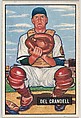 Del Crandall, Catcher, Boston Braves, from Picture Cards, series 5 (R406-5) issued by Bowman Gum, Issued by Bowman Gum Company, Commercial color lithograph