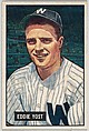 Eddie Yost, 3rd Base, Washington Senators, from Picture Cards, series 5 (R406-5) issued by Bowman Gum, Issued by Bowman Gum Company, Commercial color lithograph