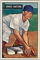 Grady Hatton, 3rd Base, Cincinnati Reds, from Picture Cards, series 5 (R406-5) issued by Bowman Gum, Issued by Bowman Gum Company, Commercial color lithograph