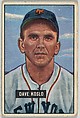 Dave Koslo, Pitcher, New York Giants, from Picture Cards, series 5 (R406-5) issued by Bowman Gum, Issued by Bowman Gum Company, Commercial color lithograph