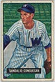 Sandalio Consuegra, Pitcher, Washington Senators, from Picture Cards, series 5 (R406-5) issued by Bowman Gum, Issued by Bowman Gum Company, Commercial color lithograph