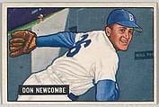 Don Newcombe, Pitcher, Brooklyn Dodgers, from Picture Cards, series 5 (R406-5) issued by Bowman Gum, Issued by Bowman Gum Company, Commercial color lithograph