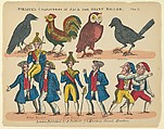 Characters, from Jack and the Giant Killer, Plate 6 for a Toy Theater, Benjamin Pollock British, Lithograph