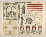 The Statue of Liberty, from the Grandes Constructions, no. 417, Imagerie d'Épinal, Pellerin & Cie. French, Lithograph with hand-coloring