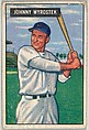 Johnny Wyrostek, Outfield, Cincinnati Reds, from Picture Cards, series 5 (R406-5) issued by Bowman Gum, Issued by Bowman Gum Company, Commercial color lithograph