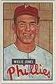 Willie Jones, 3rd Base, Philadelphia Phillies, from Picture Cards, series 5 (R406-5) issued by Bowman Gum, Issued by Bowman Gum Company, Commercial color lithograph