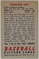 Preacher Roe, Pitcher, Brooklyn Dodgers, from Picture Cards, series 5 (R406-5) issued by Bowman Gum, Issued by Bowman Gum Company, Commercial color lithograph