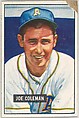 Joe Coleman, Pitcher, Philadelphia Athletics, from Picture Cards, series 5 (R406-5) issued by Bowman Gum, Issued by Bowman Gum Company, Commercial color lithograph