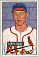 Gerry Staley, Pitcher, St. Louis Cardinals, from Picture Cards, series 5 (R406-5) issued by Bowman Gum, Issued by Bowman Gum Company, Commercial color lithograph
