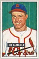 Joe Garagiola, Catcher, St. Louis Cardinals, from Picture Cards, series 5 (R406-5) issued by Bowman Gum, Issued by Bowman Gum Company, Commercial color lithograph