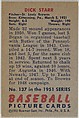 Dick Starr, Pitcher, St. Louis Browns, from Picture Cards, series 5 (R406-5) issued by Bowman Gum, Issued by Bowman Gum Company, Commercial color lithograph