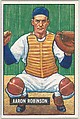 Aaron Robinson, Catcher, Detroit Tigers, from Picture Cards, series 5 (R406-5) issued by Bowman Gum, Issued by Bowman Gum Company, Commercial color lithograph