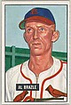 Al Brazle, Pitcher, St. Louis Cardinals, from Picture Cards, series 5 (R406-5) issued by Bowman Gum, Issued by Bowman Gum Company, Commercial color lithograph