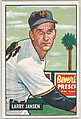 Larry Jansen, Pitcher, New York Giants, from Picture Cards, series 5 (R406-5) issued by Bowman Gum, Issued by Bowman Gum Company, Commercial color lithograph
