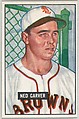Ned Garver, Pitcher, St. Louis Browns, from Picture Cards, series 5 (R406-5) issued by Bowman Gum, Issued by Bowman Gum Company, Commercial color lithograph