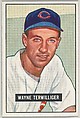 Wayne Terwilliger, 2nd Base, Chicago Cubs, from Picture Cards, series 5 (R406-5) issued by Bowman Gum, Issued by Bowman Gum Company, Commercial color lithograph