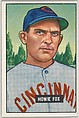 Howie Fox, Pitcher, Cincinnati Reds, from Picture Cards, series 5 (R406-5) issued by Bowman Gum, Issued by Bowman Gum Company, Commercial color lithograph