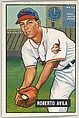 Roberto Avila, Infield, Cleveland Indians, from Picture Cards, series 5 (R406-5) issued by Bowman Gum, Issued by Bowman Gum Company, Commercial color lithograph