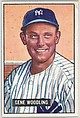 Gene Woodling, Outfield, New York Yankees, from Picture Cards, series 5 (R406-5) issued by Bowman Gum, Issued by Bowman Gum Company, Commercial color lithograph