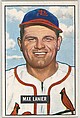 Max Lanier, Pitcher, St. Louis Cardinals, from Picture Cards, series 5 (R406-5) issued by Bowman Gum, Issued by Bowman Gum Company, Commercial color lithograph