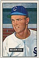 Nelson Fox, Infield, Chicago White Sox, from Picture Cards, series 5 (R406-5) issued by Bowman Gum, Issued by Bowman Gum Company, Commercial color lithograph