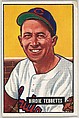 Birdie Tebbetts, Catcher, Cleveland Indians, from Picture Cards, series 5 (R406-5) issued by Bowman Gum, Issued by Bowman Gum Company, Commercial color lithograph
