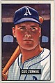 Gus Zernial, Outfield, Philadelphia Athletics, from Picture Cards, series 5 (R406-5) issued by Bowman Gum, Issued by Bowman Gum Company, Commercial color lithograph