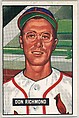 Don Richmond, Infield, St. Louis Cardinals, from Picture Cards, series 5 (R406-5) issued by Bowman Gum, Issued by Bowman Gum Company, Commercial color lithograph