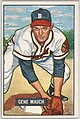 Gene Mauch, Infield, Boston Braves, from Picture Cards, series 5 (R406-5) issued by Bowman Gum, Issued by Bowman Gum Company, Commercial color lithograph