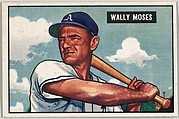Wally Moses, Outfield, Philadelphia Athletics, from Picture Cards, series 5 (R406-5) issued by Bowman Gum, Issued by Bowman Gum Company, Commercial color lithograph