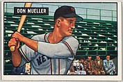 Don Mueller, Outfield-New York Giants, from Picture Cards, series 5 (R406-5) issued by Bowman Gum, Issued by Bowman Gum Company, Commercial color lithograph