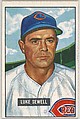 Luke Sewell, Manager, Cincinnati Reds, from Picture Cards, series 5 (R406-5) issued by Bowman Gum, Issued by Bowman Gum Company, Commercial color lithograph