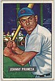 Johnny Pramesa, Catcher, Cincinnati Reds, from Picture Cards, series 5 (R406-5) issued by Bowman Gum, Issued by Bowman Gum Company, Commercial color lithograph