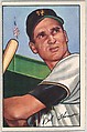 Bobby Thomson, 3rd Base, New York Giants, from Picture Cards, series 6 (R406-6) issued by Bowman Gum, Issued by Bowman Gum Company, Commercial color lithograph
